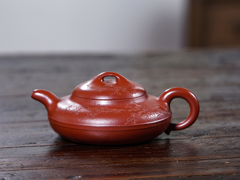 400cc朱泥线圆壶